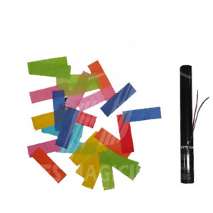 Canon à confettis électrique <br> 40 cm